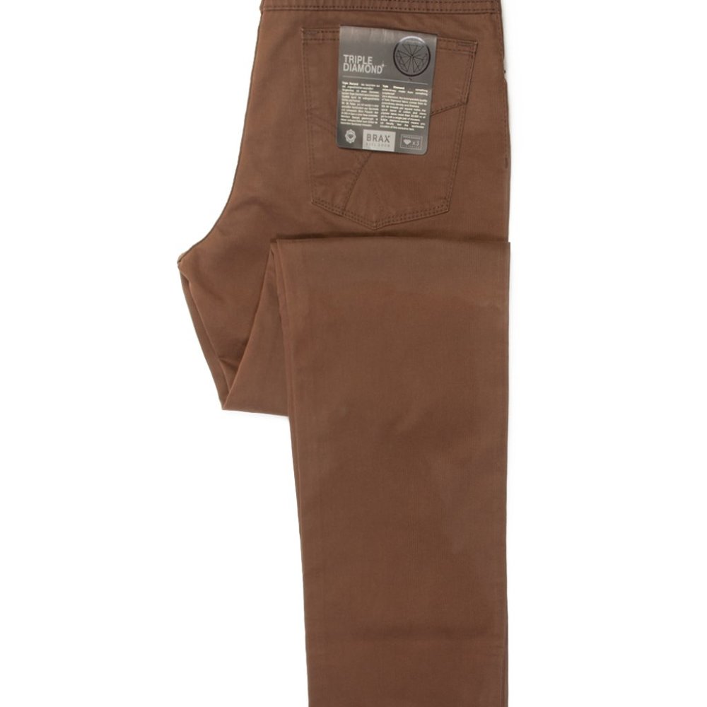 Brax Brown Triple Diamond Cooper Pants